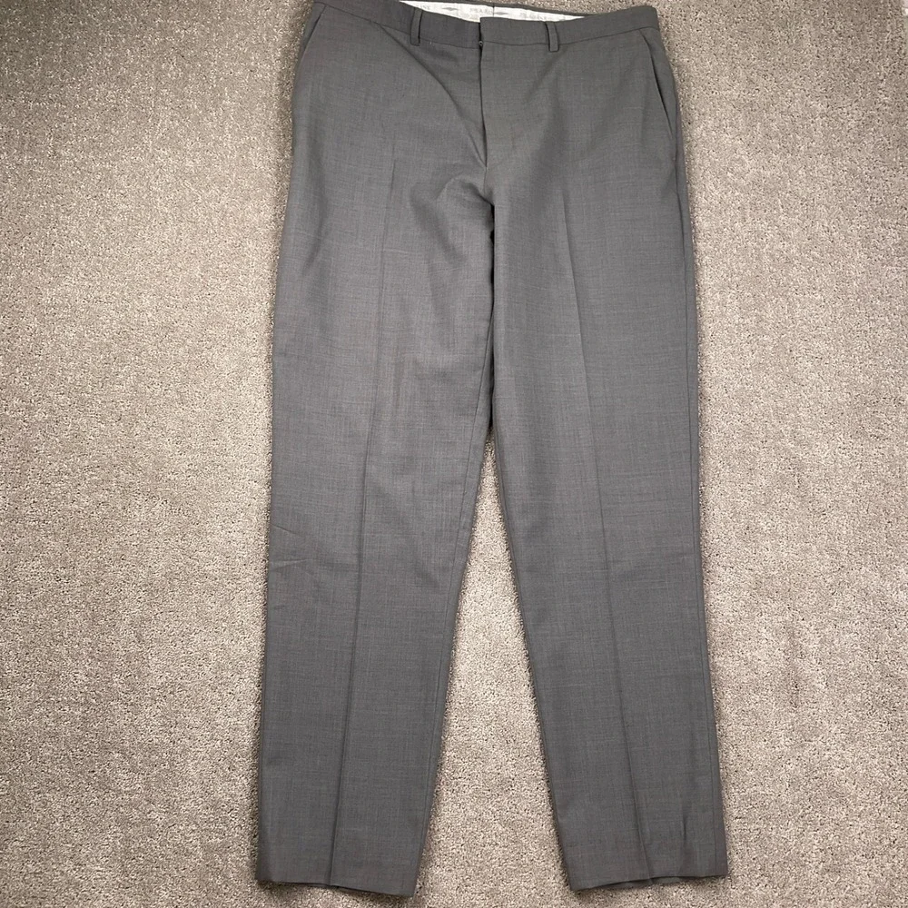 Joseph Jos A Bank Suit Mens 43L 34W 31L‎ Gray Slim Fit Neutral Classic Wool